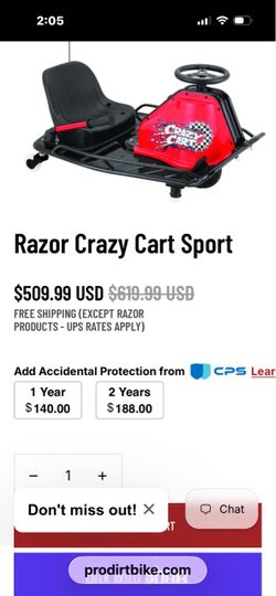 Razor Crazy Cart  Electric Drifting Cart