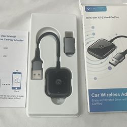 JDG Wireless CarPlay Adapter for Apple CarPlay, Easy to Upgrade Wired CarPlay to Wireless, Instant Connectivity, Super Mini Car Play Dongle for iPhone