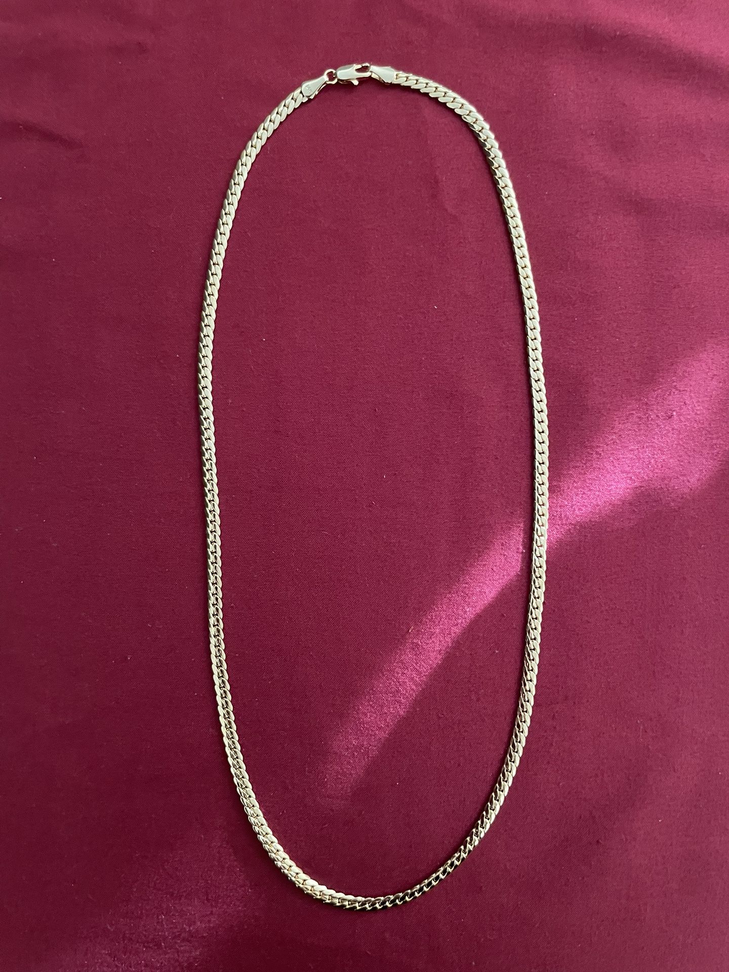 14k Gold Flat Curb Chain