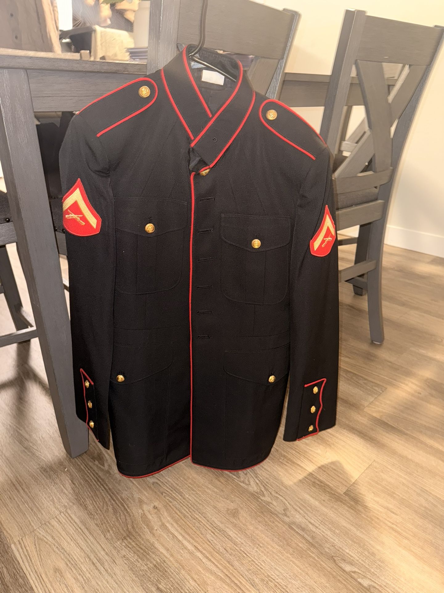 USMC Dress Blues & Trench Coat β Bundle