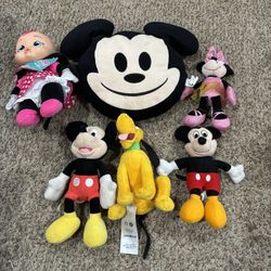Mickey Mouse Plush Lot