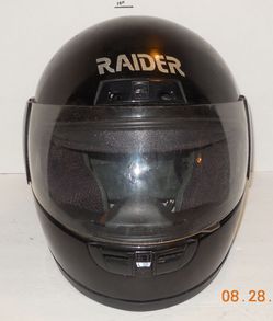 Raider motorcycle helmet black model A-622 size small