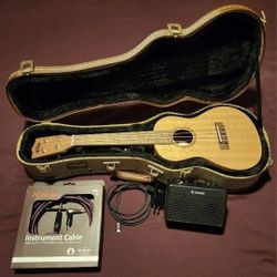 Kala Ukulele 20-CE New Plus Hard Case, Speaker, Cable