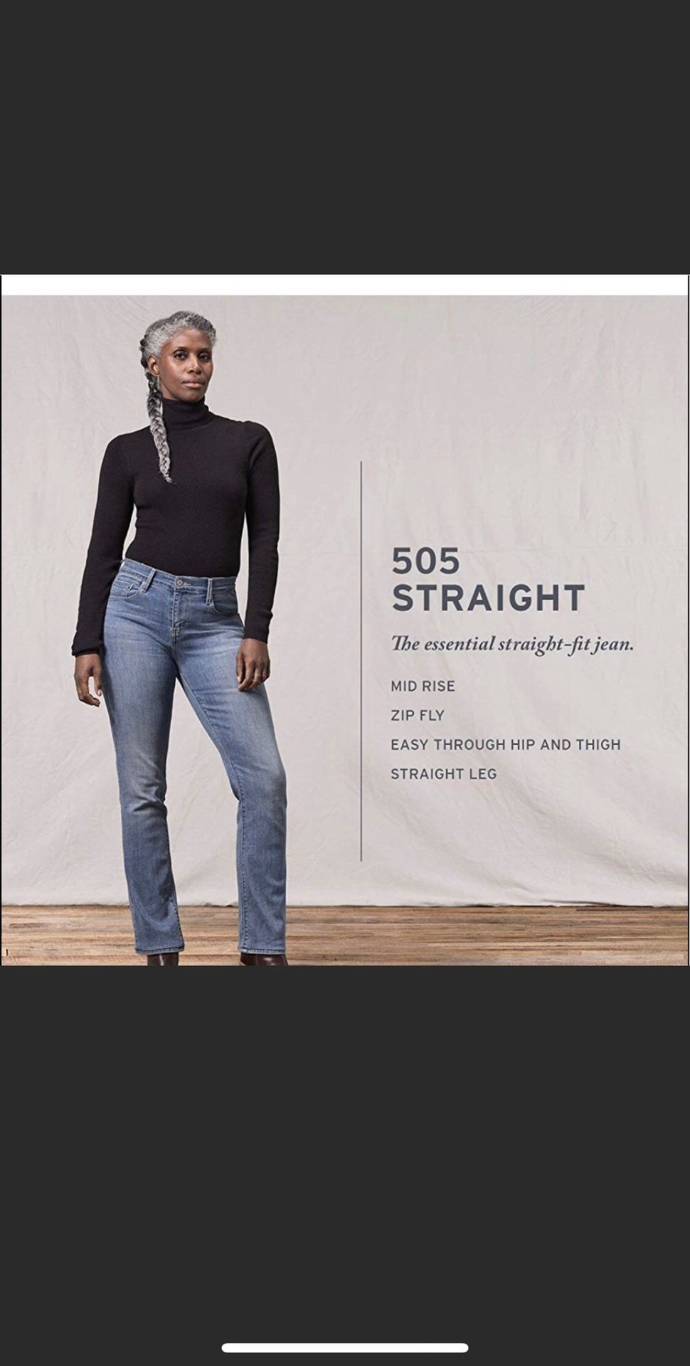 Levi’s Women Size 16 Medium 505 Straight Jeans