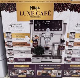 Ninja Luxe Café Pro Series 4-in-1 Espresso/Drip/Cold Brew w/ Built in Grinder Silver