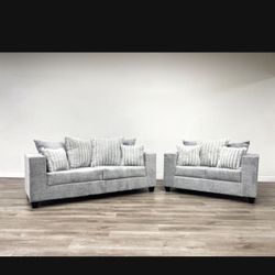 2 Pc Sofa And Loveseat 