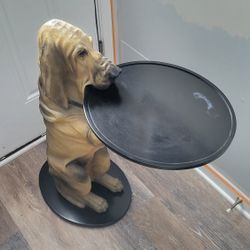 Vintage Bombay Company Sir Hawthorne Hound Dog Butler table