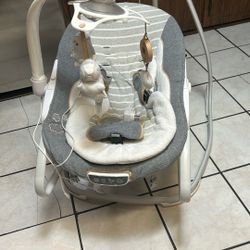 INGENUITY  5 In Lightens Speed Baby Swing&swivel Seat