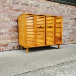 Mid Century Modern Small Cabinet Credenza Vintage