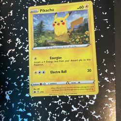 Pikachu Pokemon Card