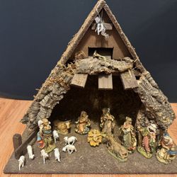 Nativity With Figurines 
