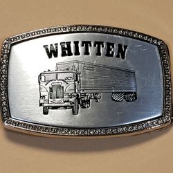 Vintage Whitten Road Haulers Belt Buckle 