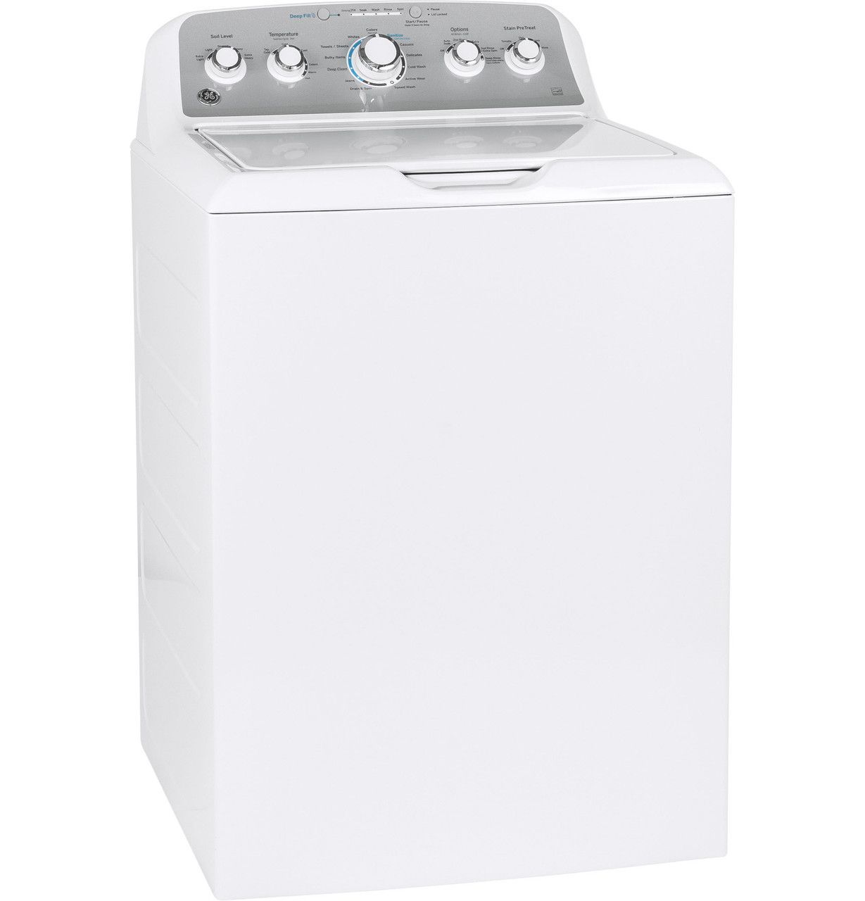 GE Washer ® ENERGY STAR® 4.6 cu. ft. Capacity Washer with Stainless Steel Basket and Stain PreTreat GTW538ASWWS