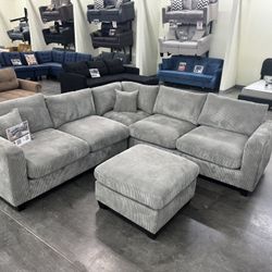 Corduroy Couch New In Box. Firm Price 🚫no Showroom 