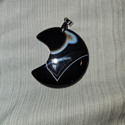 Black Banded Agate Moon