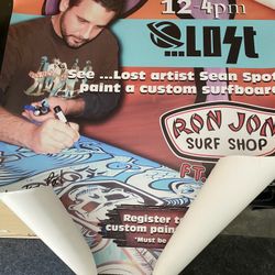 New LOST surfboard, Custom Grafics, 6.00 Ft 