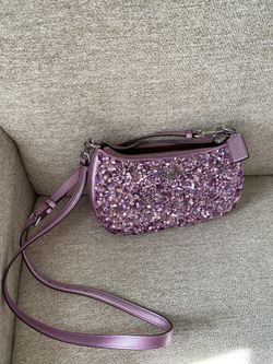 Couch Purple Sequin Purse