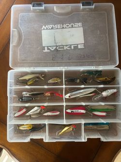 Bass Fishing Lures 24 & The Box for $30