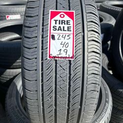 245-40-19 Continental Procontact Full Used Tire Set $240 Free Mounting And Balancing 
