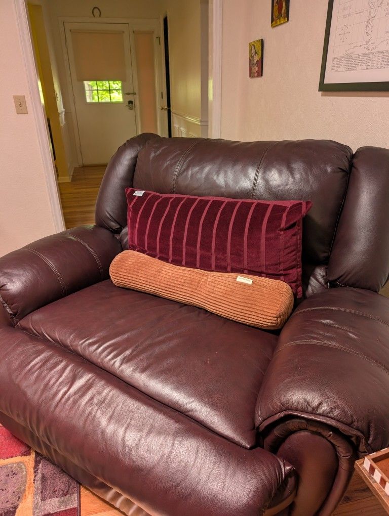 Leather, Oversized, Reclining Arm Chair