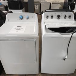 GE topload afforable washer dryer set