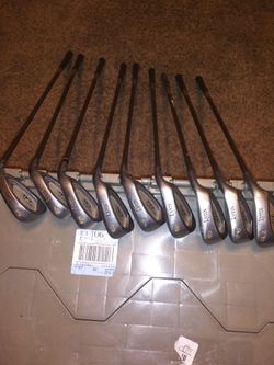 Lynx Silver Cat Gold club irons Sr+Stiff Shafts