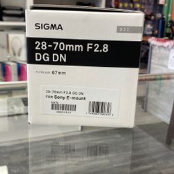Sigma 28-70mm F2.8 Lens For Sony E
