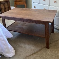 Brown Wooden Coffee Table 