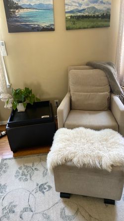 Morse chair and ottoman $175 one of the most comfortable chairs I’ve ever sat in. Come see for yourself.