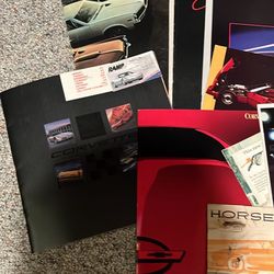 Car brochures Literature From 50s To 90s