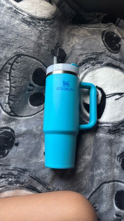 light blue Stanley Quencher H2.0 FlowState Tumbler
