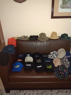 35 UNISEX COLECTBLE HAT'S DIFERENT STYLE & PRICE 100%COTTON CAN SALE SEPARATE PRICE START FROM $2 & UP.