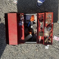 vintage Craftsman metal toolbox