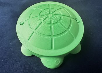 3d Printed Green Turtle Ashtray For Home/outdoors Use Or For Personal Use