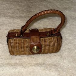 Monsac Wicker Purse