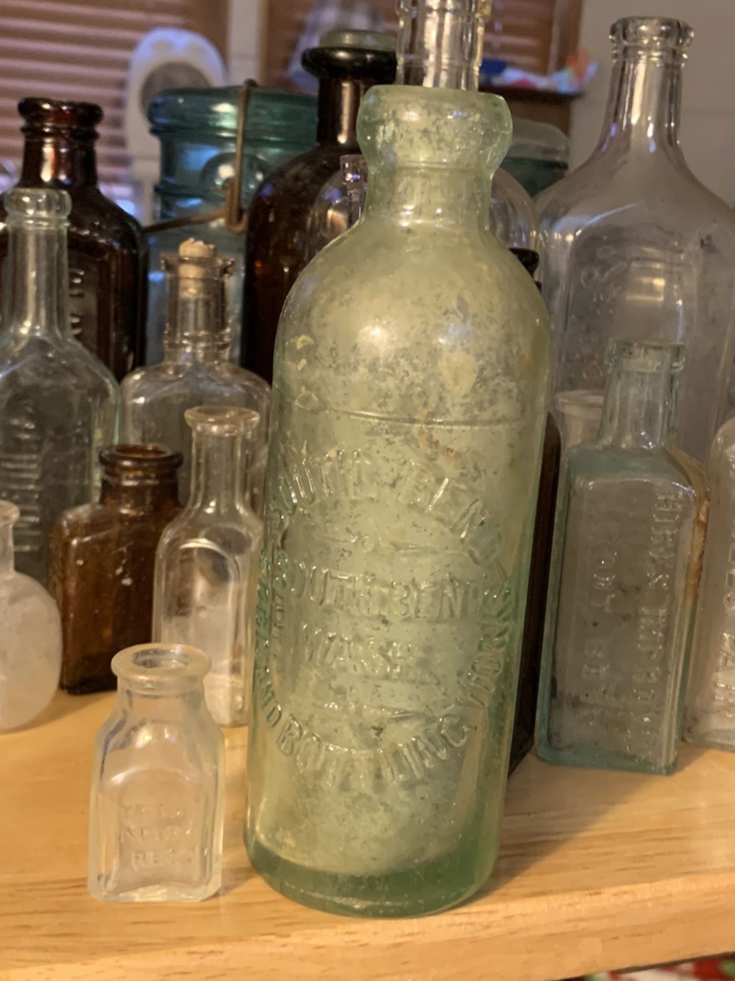 Antique bottles and jars