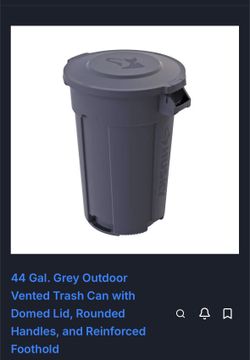 Outdoor trash can