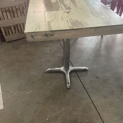 White Wash Restaurant Table