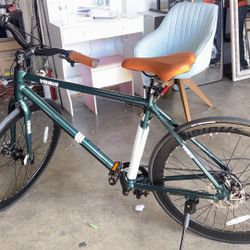 VIRIBUS Hybrid Bicycle, 28-inch Road Bike, 7 Speed ​​for Men, Women and Adults, Lightweight 700C Aluminum Hybrid Bike for Adults for City Commuting, V