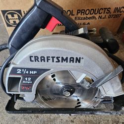 Crafstman Circular Saw 7 1/4 "Blade , 12 AMPS , 2 1/4 hp 