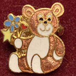 Vintage Small IFS ‘84 Bear Holding Flowers