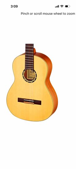 Ortega Family Series R121L Left-Handed Classical Guitar Satin Natural