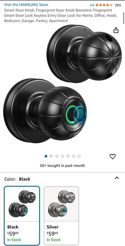Smart Door Knob Fingerprints 