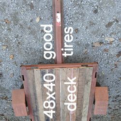 Utility Trailer 48x40 Deck, Good Tires, Ready To Go 