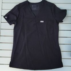 Figs Catarina One-Pocket Scrub Top Women's Size XXS Style # FW1000 PO # 1747 Black