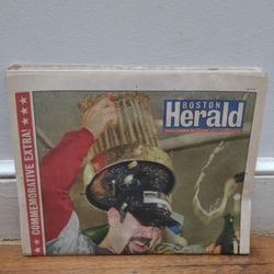 Boston Herald Newspaper 10-28-2004 Red Sox Win World Series Reverse The Curse. 
