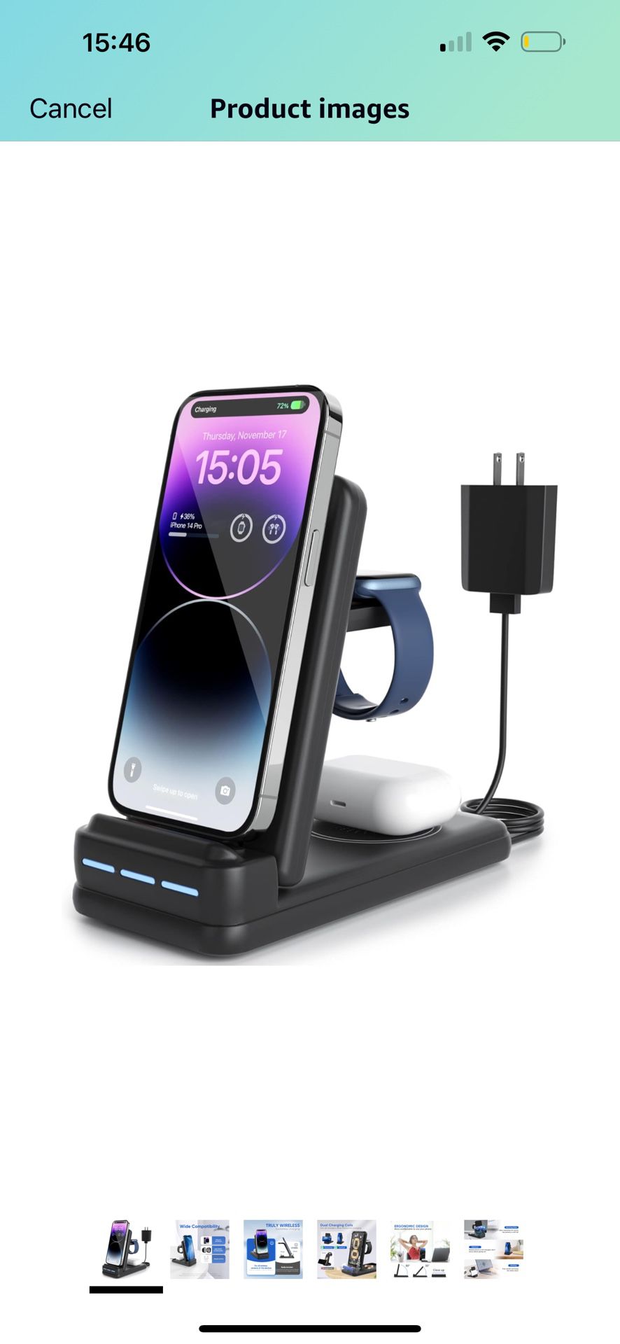 Brand New 3 in 1 Charging Station for Apple - Foldable Wireless Charger