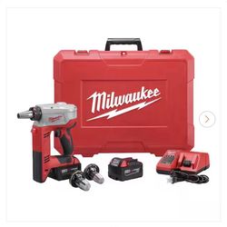 M18 18-Volt Lithium-lon Cordless 3/8 in. to 1-1/2 in Expansion Tool Kit with 3 Heads, Two 3.0Ah Batt