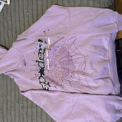 Sp5der Açaí Hoodie Purple, medium