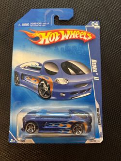 2009 Hot Wheels #100 HW Designs DEORA II Blue w/Chrome OH5 Spokes Surfboards F55